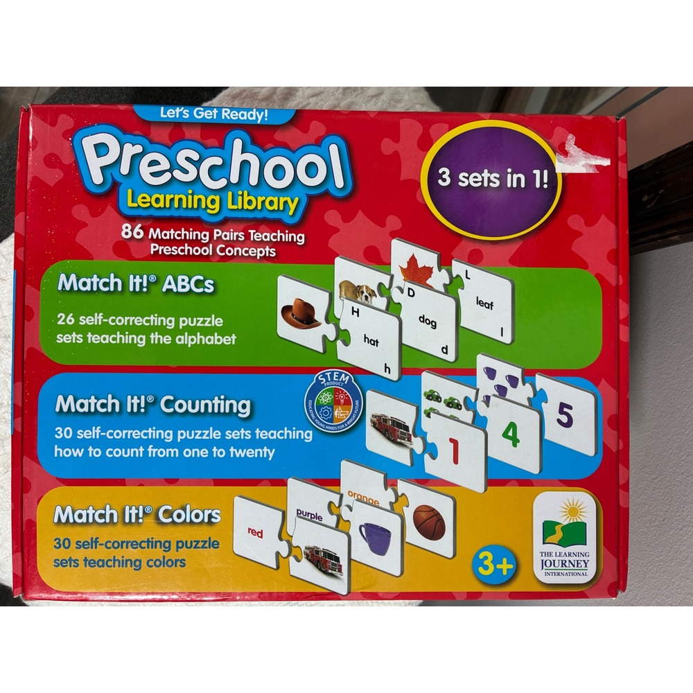 The Learning Journey Preschool Learning Library Kids OS Multicolor Good Puzzles